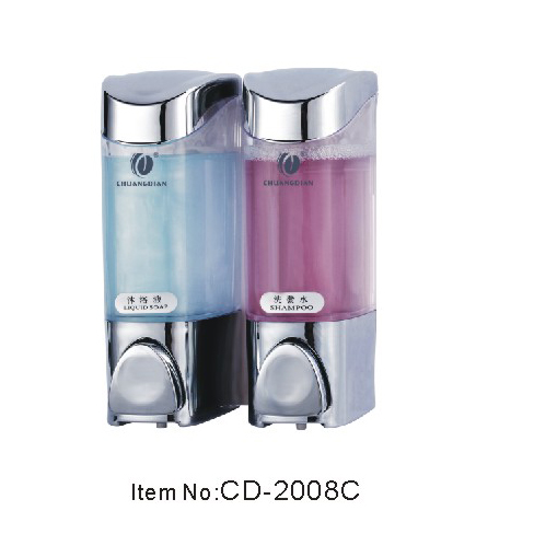 双头手动皂液器(镀铬) CD-2008C