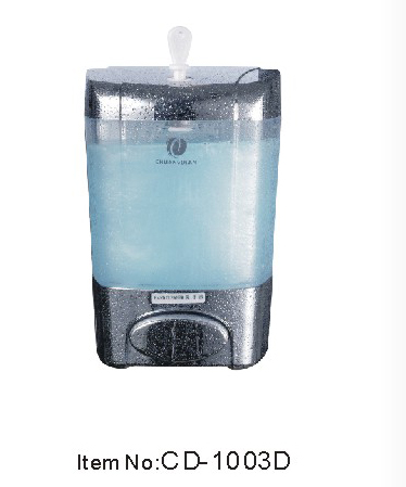 手动皂液器(电镀+透明) 800ML 给皂器